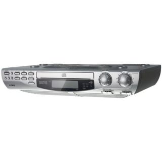 coby under cabinet cd player with am fm radio kcd150 front loading cd