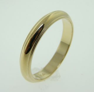 Estate 14k Gold Comfort Fit Wedding Ring Band Fine Jewelry 4 8 Grams