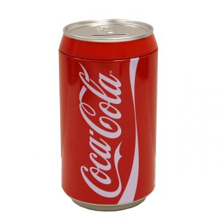 Coca Cola Tin Can Saving Piggy Bank Money Tip Jar Room Decor