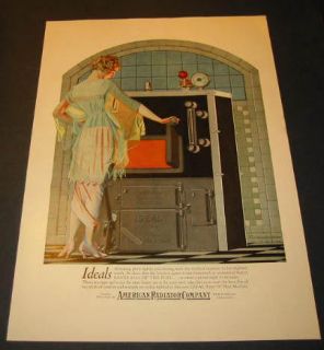 1921 American Radiator Co Advertisement Coles Phillips