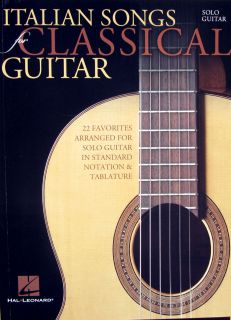 Italian Songs Classical Solo Guitar Tab Notation Free Common