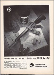  at 15 Sporter Rifle Photo Ad Collectible Firearms Advertising