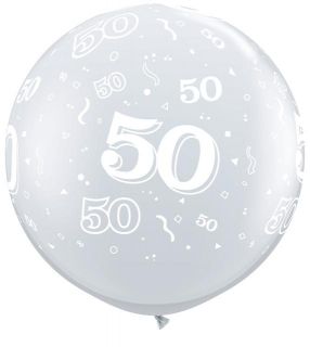Happy Golden 50th Wedding Anniversary 11 Balloons x 5