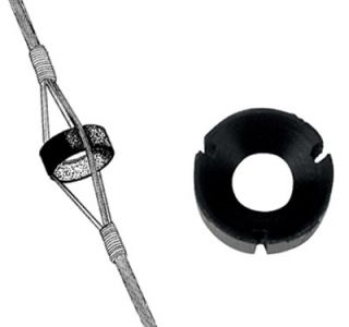 fits horizontally in bowstring allows clear vision through peep fits