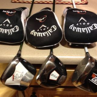Callaway I Mix 3 Drivers 3 Shafts w Covers and Wrench