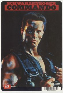 Arnold Schwarzenegger Commando Movie Card Store Display