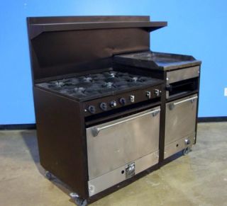Burner Commercial Restaurant Stove Range Oven