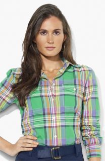 Lauren Ralph Lauren Flap Pocket Plaid Shirt