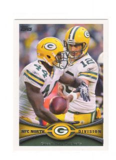 GREEN BAY PACKERS 2012 Topps TEAM CARD Rodgers # 163 FLAT RATE