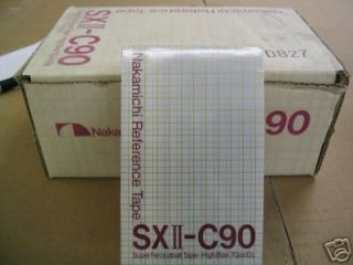 New SEALED Nakamichi Box of 10 Sxii C90 Denon Aiwa Akai