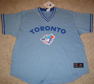 Toronto Blue Jays Throwback Baseball Jersey L Blue
