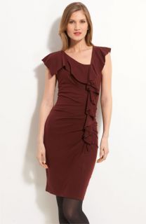 DKNY Asymmetrical Ruched Dress