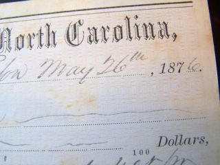 Confederate Colonel Thomas George Walton Signed Check