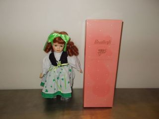 Bradleys Collectible Porcelain 12 inch Irish Girl Doll