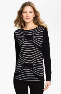 Beatrix Ost Stripe & Pleat Sweater (Online Exclusive)
