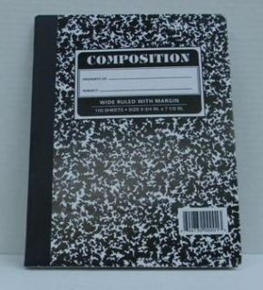 Composition Notebook 100 Sheets Wide Ruled