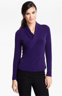 T Tahari Sabine Surplice Top (Petite)