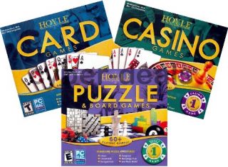  Card Casino Puzzle Board GAMES COLLECTION New PC XP Vista Win 7 SEALED