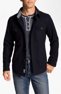 Façonnable CPO Wool Blend Shirt Jacket