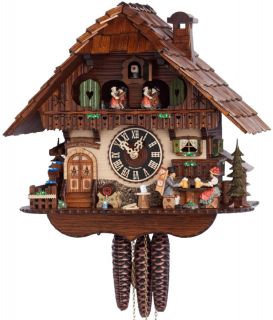 Black Forest 1 Day Chalet Musical Cuckoo Clock 6763T