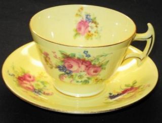 Collingwood Rose Bunches Tea Cup and Saucer Teacup Antique