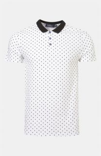 Topman Spotty Print Polo