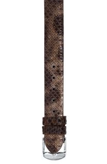 Philip Stein® 12mm Embossed Karung Snakeskin Watch Strap
