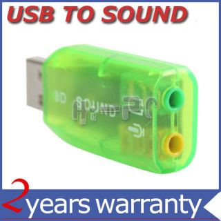 USB 2 0 Mic Speaker 5 1 Audio Sound Card Adapter for PC