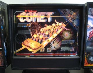 comet 1985 williams pinball machine believed to be named after the