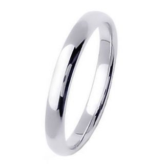 3mm Comfort Fit Domed Sterling Silver Wedding Band s 6