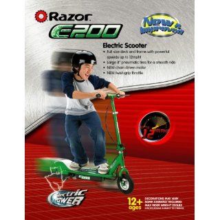 NEW Razor E200 Electric Motorized Kids Scooter Green with Battery and