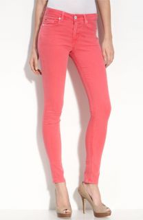 Hudson Jeans Nico Skinny Overdyed Jeans (Cherry Red)