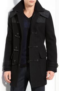 Burberry Hooded Toggle Peacoat