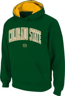 Colorado State Rams Dark Green Twill Arch Hooded Sweatshirt