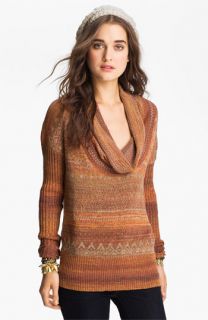 Free People Cowl Neck Nordic Sweater