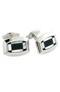 David Donahue Onyx & Mother of Pearl Cuff Links