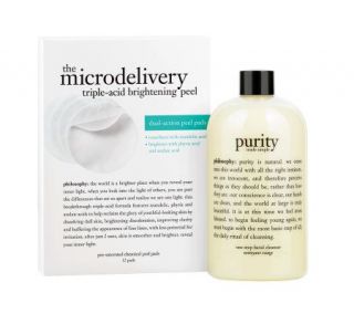 philosophy cleanse and peel 2 pc set —