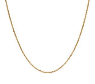 VicenzaGoldTM Faceted Mirror Ice Snake 14K Gold Necklace —