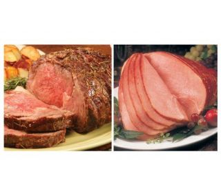 Kansas City Steak Company 7.5 9 lb Ham and 4.5 5 lb Prime Rib 