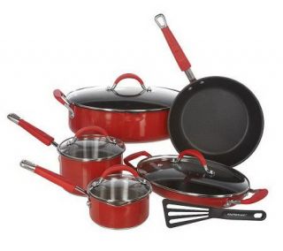 Rachael Ray Colored Stainless Steel 10 piece Cookware Set —