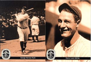 1984 Conlon Set MLB HOF Ruth Gehring Cobb Foxx Johnson