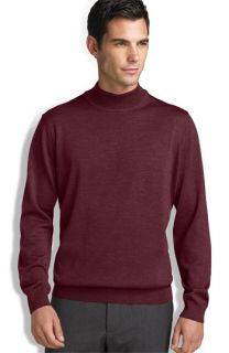  Merino Wool Mock Turtleneck Sweater