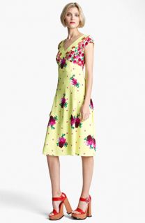 MARC JACOBS Dot & Floral Print Dress