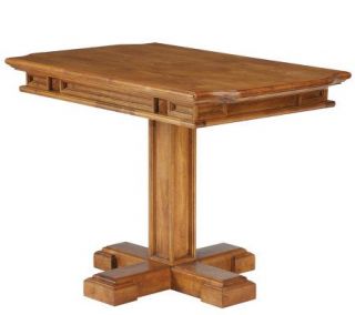 Home Styles Distressed Oak Finish Carved DiningTable —