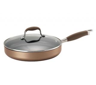 Anolon Advanced Bronze 11 Covered Deep Round Grill Pan —