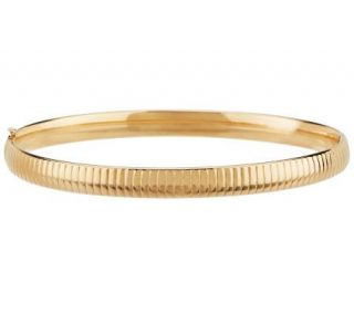 EternaGold 7 Omega Pattern Bangle Bracelet 14K Gold, 5.6g —