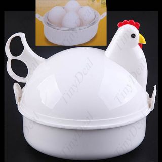 Portable Hen Design Microwave 4 Egg Boiler HHI 17425