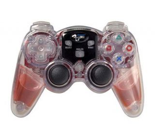 PS2 Wireless Lava Glow Controller Red   PS2 —