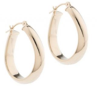 EternaGold Choice of Polished Domed Hoop Earrings 14K Gold —