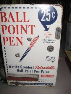 BALL POINT PEN VENDING MACHINE25 CENTU.S. COMMERCIAL PRODUCTS CO